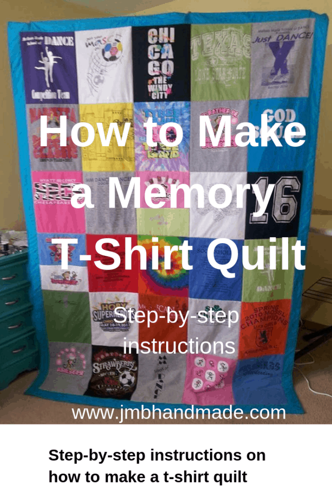 How to make a memory t-shirt quilt with easy step-by-step instructions