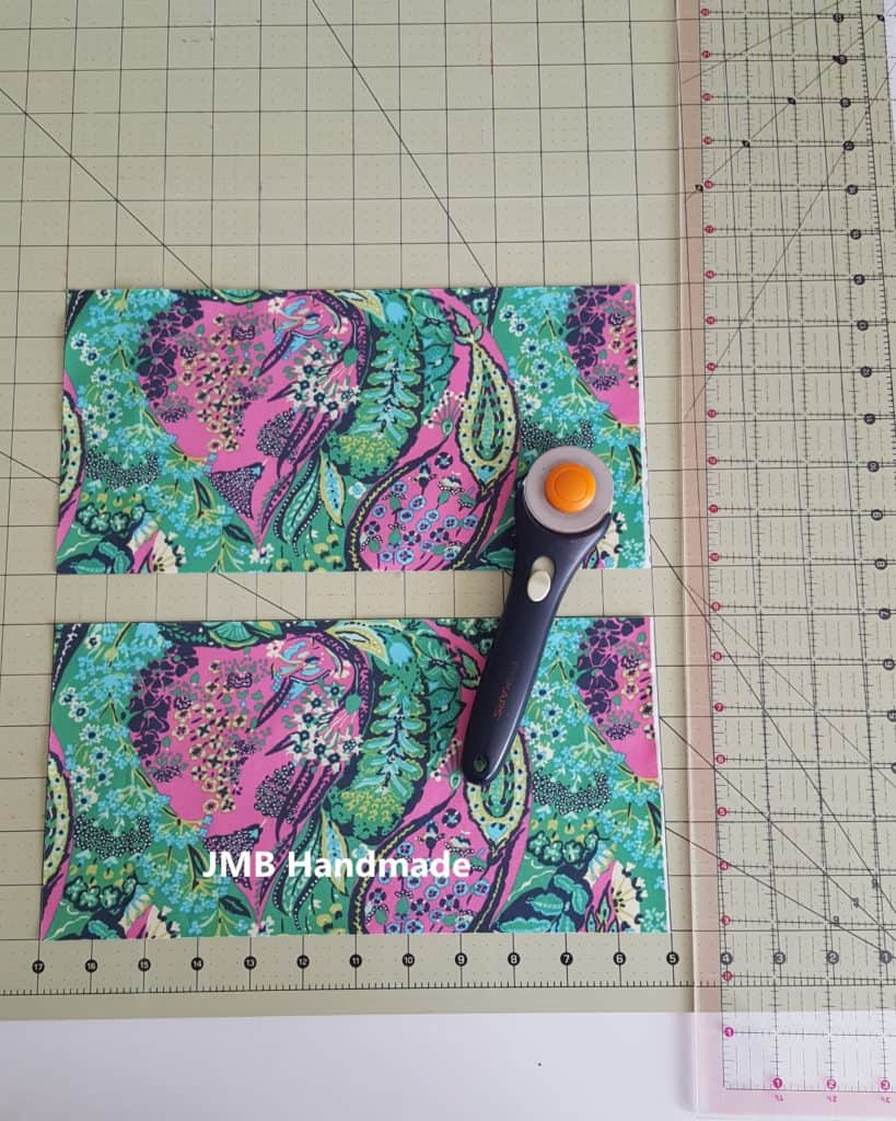 Fabric pieces for passport cover