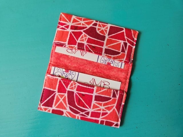 Business card holder sewing pattern