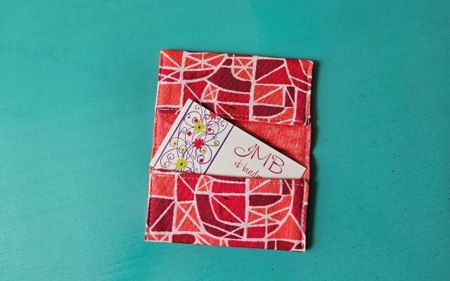 Easy to Sew Fabric Business Card / Gift Card Holder