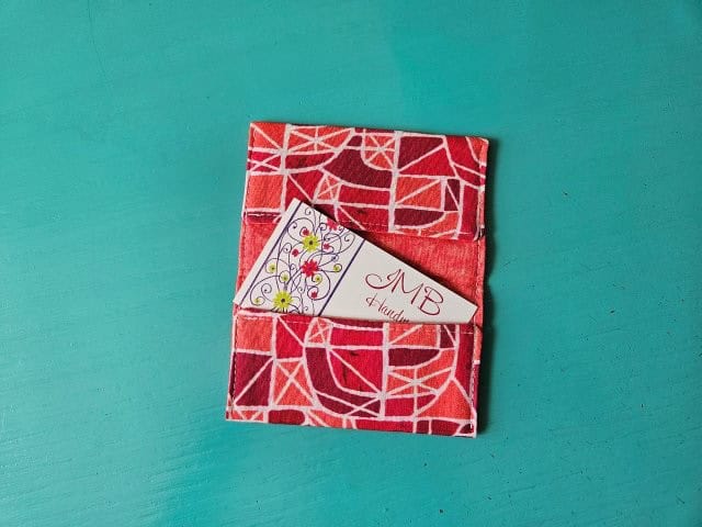 Easy to Sew Fabric Business Card / Gift Card Holder