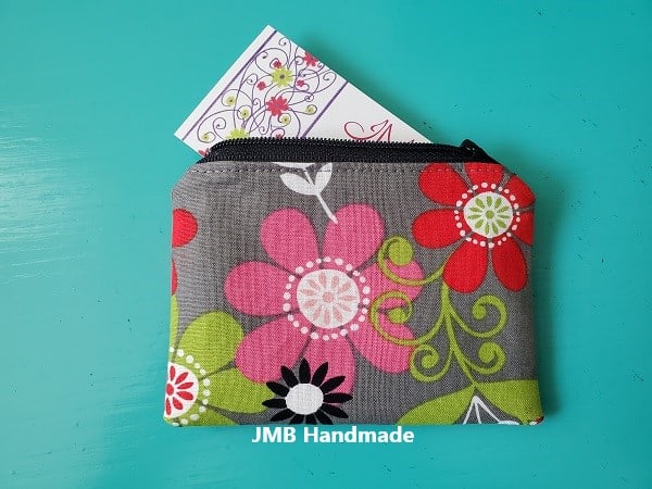 Easy Small Zipper Pouch Coin Purse Tutorial - JMB Handmade