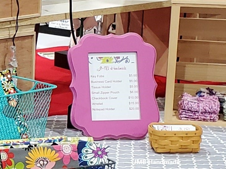 Frame your price list for display
