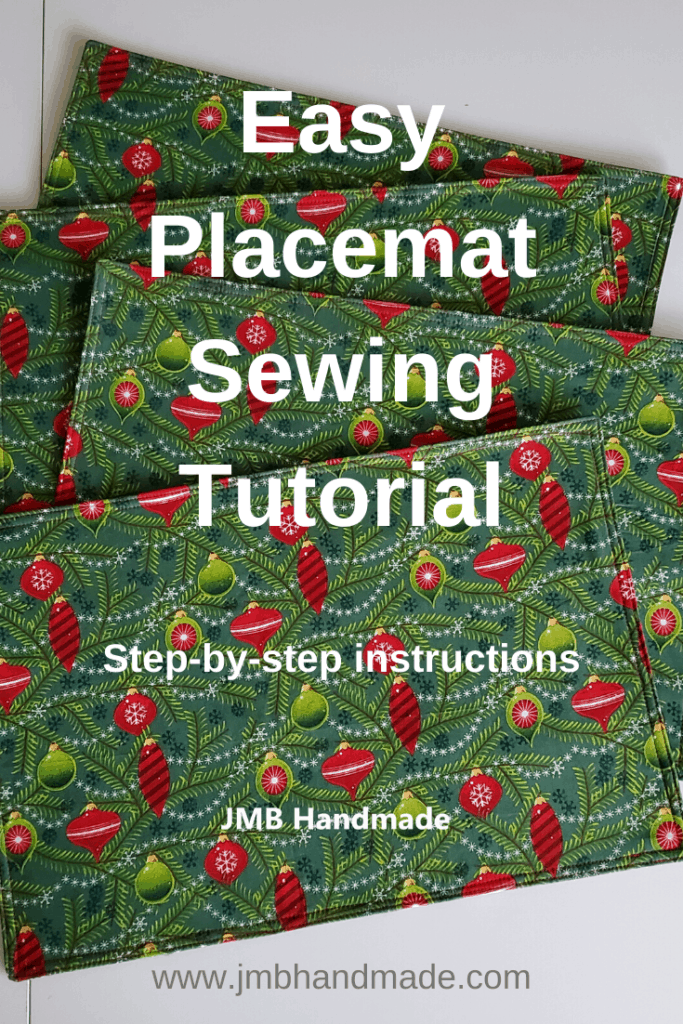 Easy placemat sewing tutorial