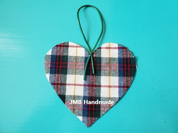 Heart ornament fabric
