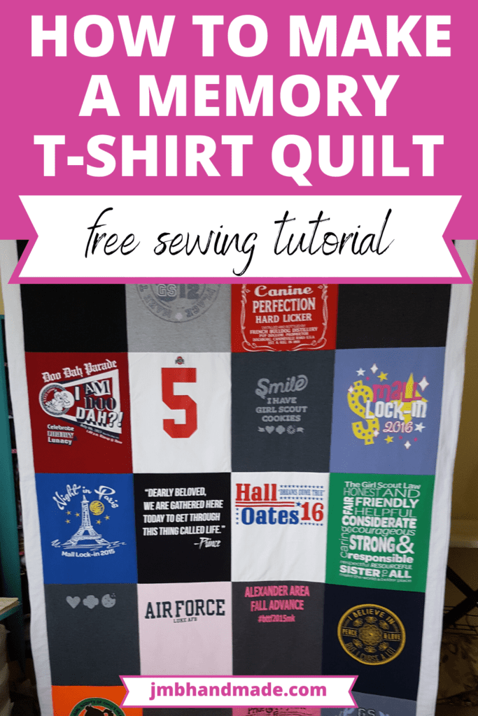 How to Make a Memory T-Shirt Quilt - JMB Handmade