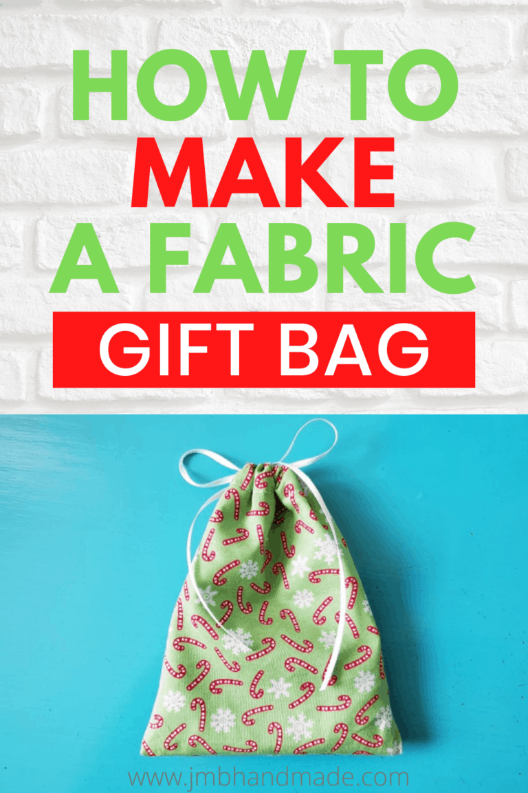 Fabric Drawstring Gift Bag Tutorial - JMB Handmade