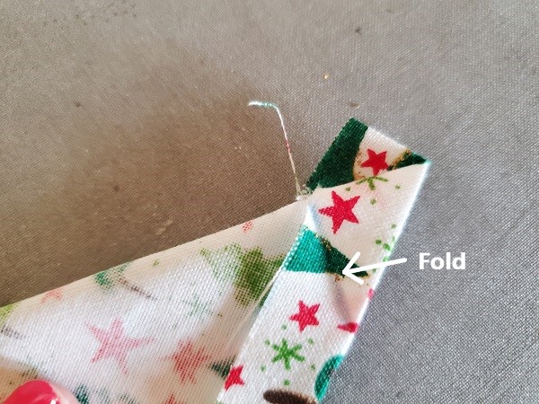 Fabric crease to sew