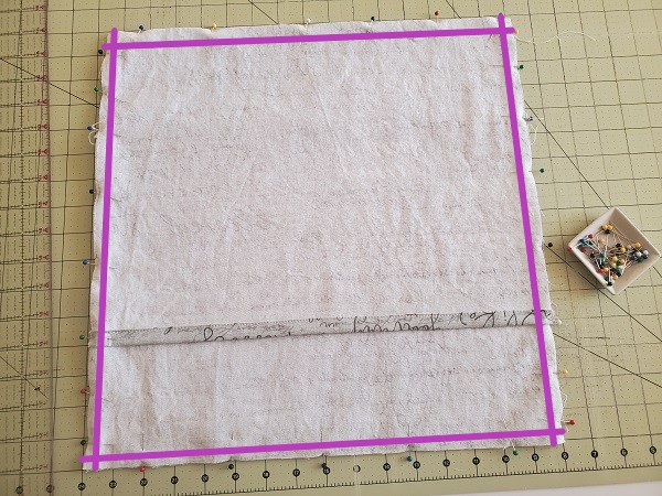 Sewing the envelope pillow cover