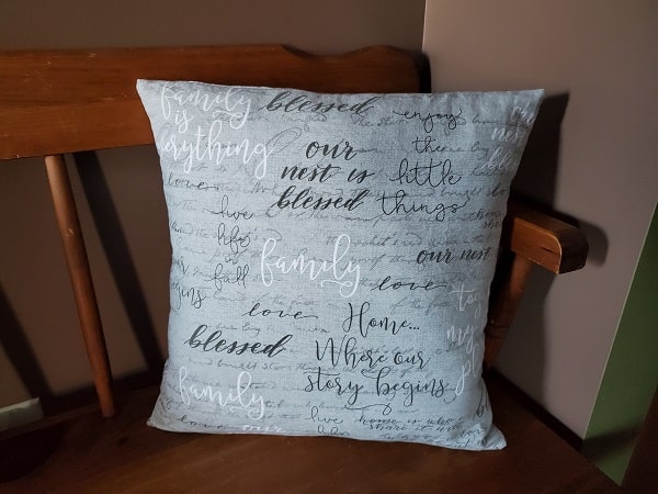Envelope pillow cover sewing tutorial