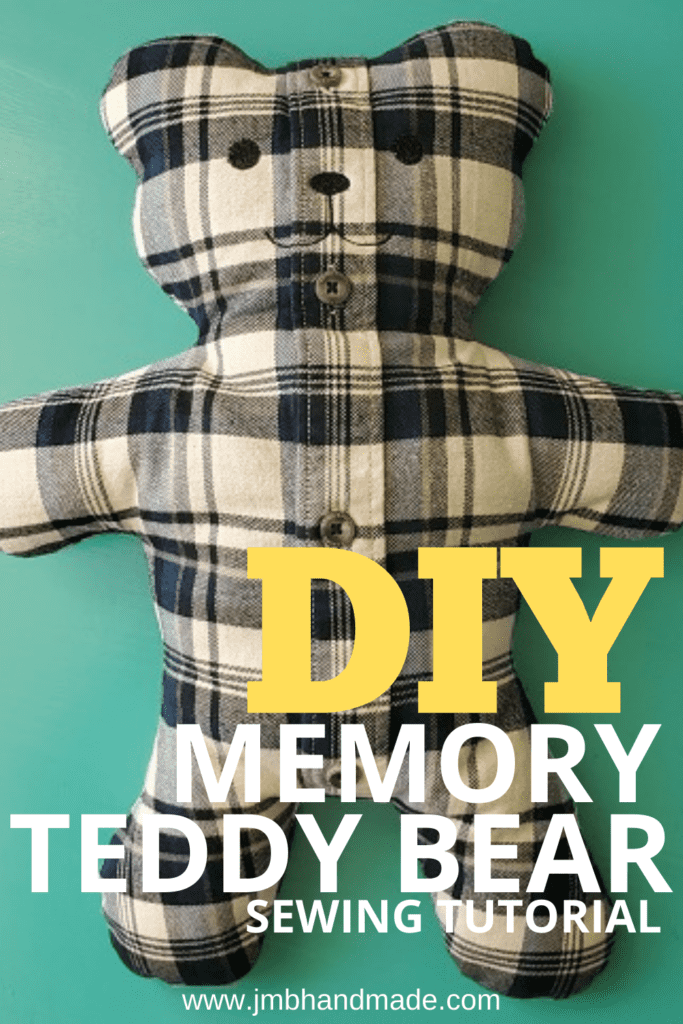 How to Make a Memory Teddy Bear Pillow - JMB Handmade