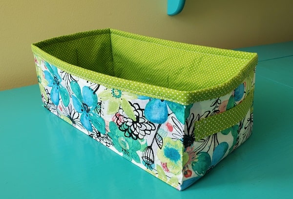 Easy DIY rectangle fabric basket