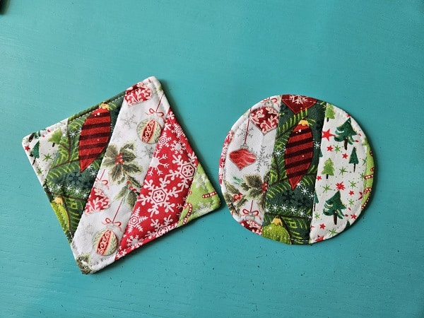 Easy DIY Quilted Fabric Coasters Sewing Tutorial – Two Styles