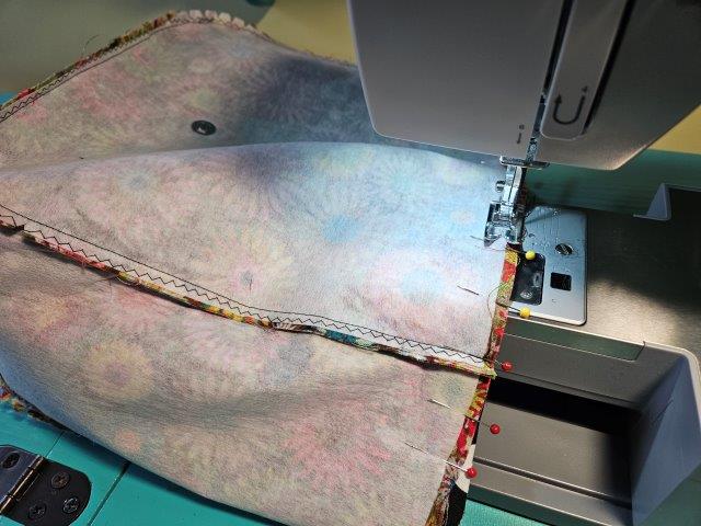 Sew around the top, leaving an opening for turning