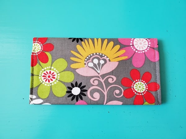 Fabric checkbook cover sewing pattern
