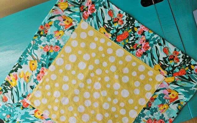 How to Sew Fabric Self-Binding Napkins