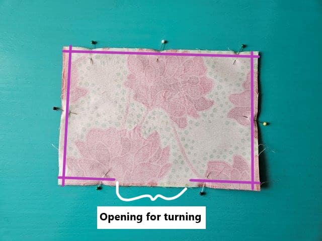 Sew the tray together