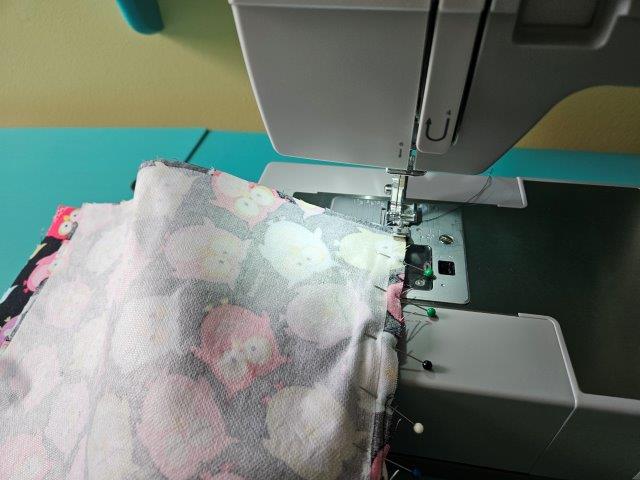 Sew the zipper using the same process