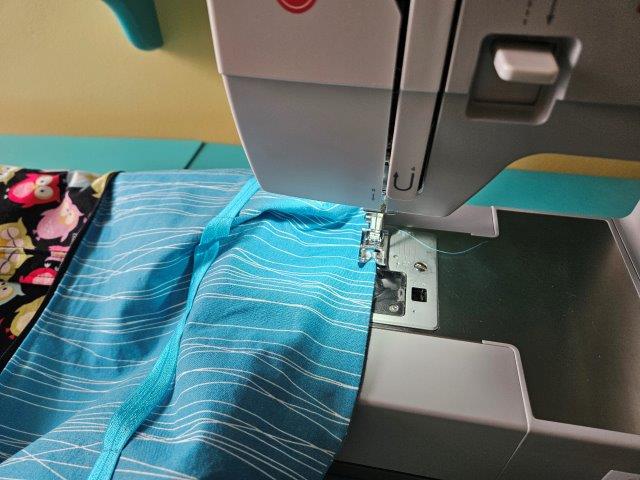 Sew the lining opening closed