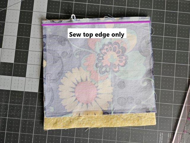 Fabric right sides together