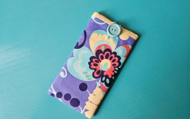 DIY Eyeglass Case with Button Closure