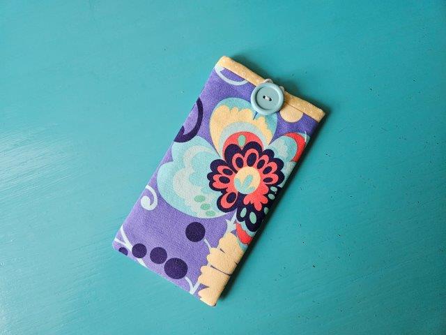 DIY Eyeglass Case with Button Closure