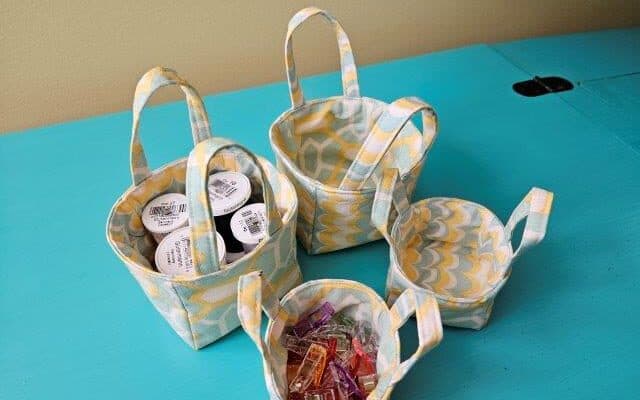 Mini Fabric Storage Basket – Sewing Tutorial