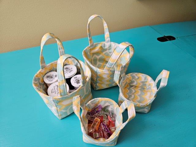 Mini Fabric Storage Basket – Sewing Tutorial