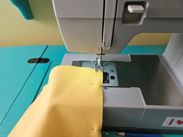 Sew along the top of the pocket