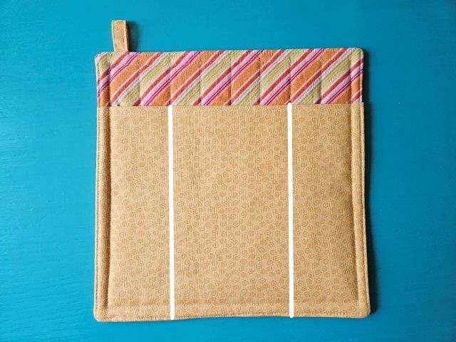 Sew along the lines to make the pocket smaller