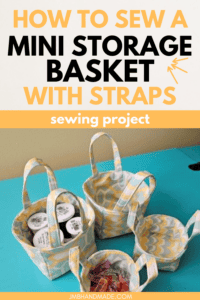 Mini Fabric Storage Basket - Sewing Tutorial - JMB Handmade