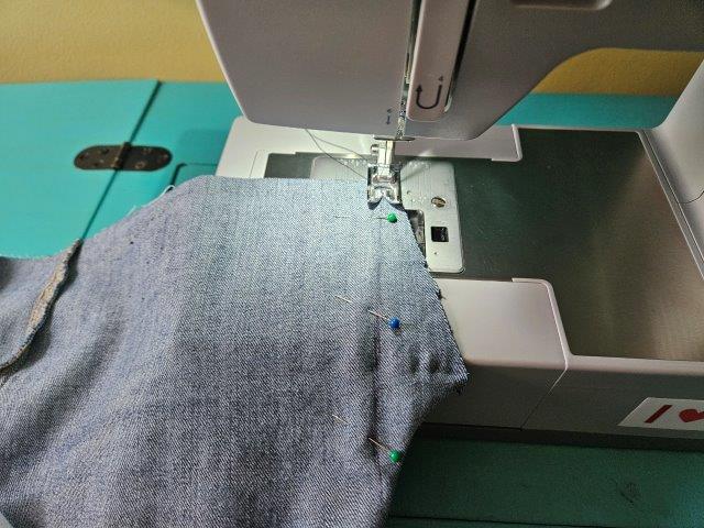 Sew along the lines on the other side