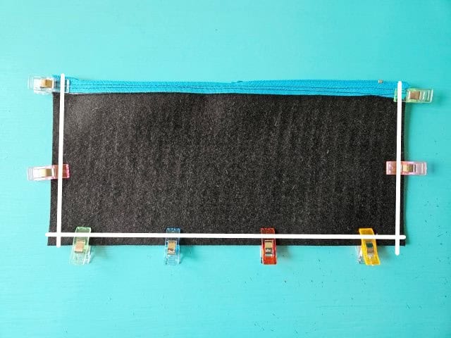 Clip sides and bottom to hold in place