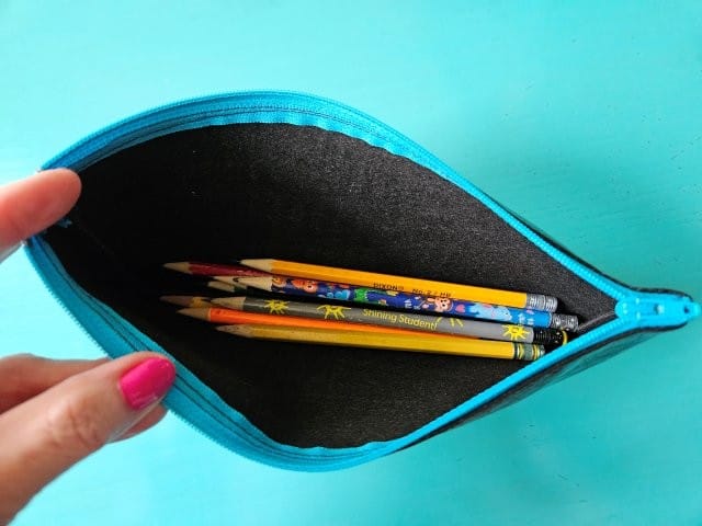 Pencil case zipper pouch