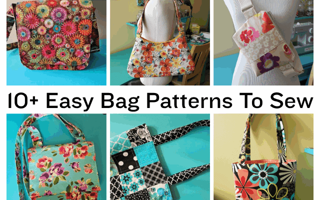 10+ Easy Bag Patterns to Sew