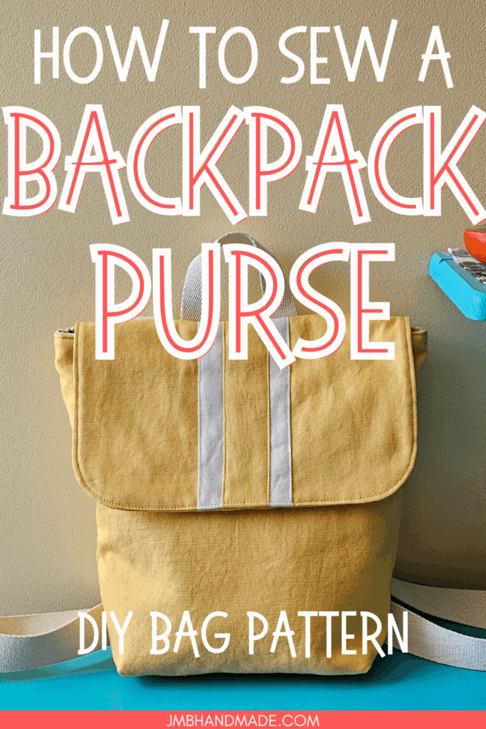 DIY backpack purse sewing tutorial
