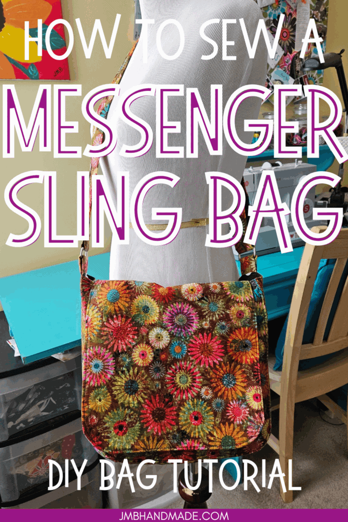 Messenger sling bag sewing tutorial