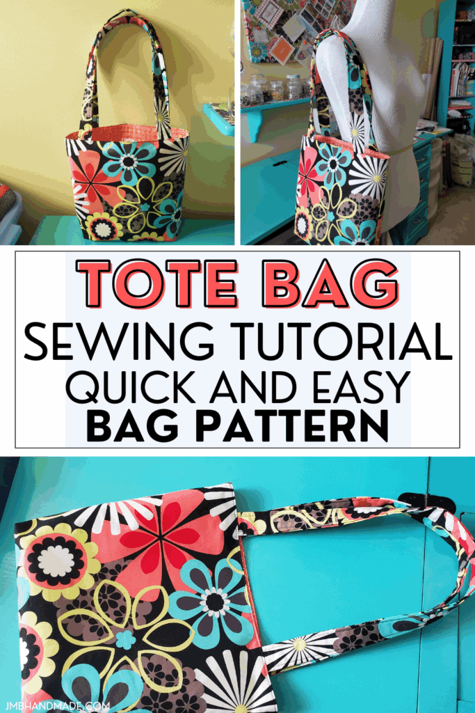Simple tote bag sewing pattern