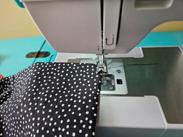 Press the lining and sew the opening closed