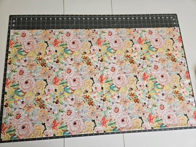 Pillowcase is now a rectangle before sewing together