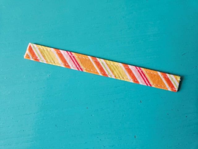 Picture of the finished strap loop