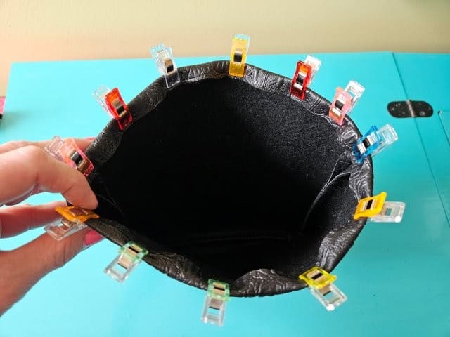 Fold down the top of the bag 1/2 inch