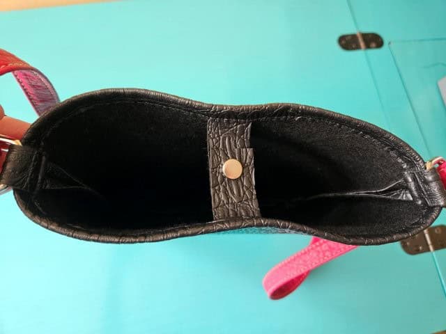Faux leather sling bag sewing pattern