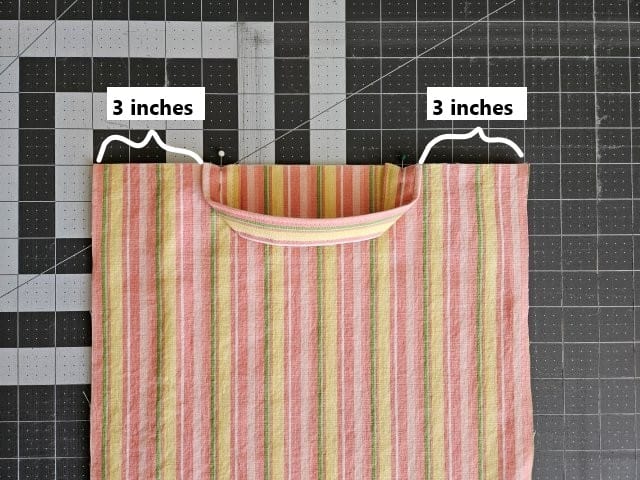 Placement of straps for the square basket