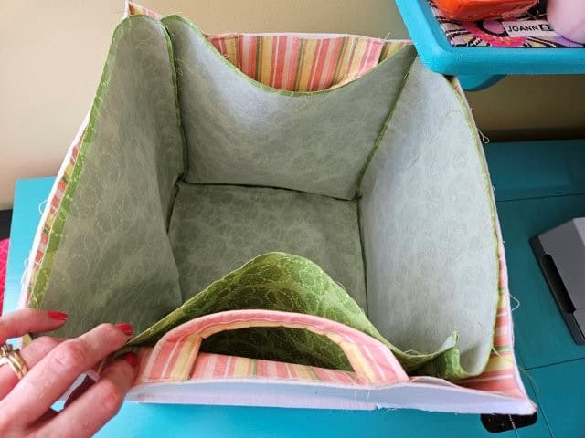 Place lining basket inside outer basket