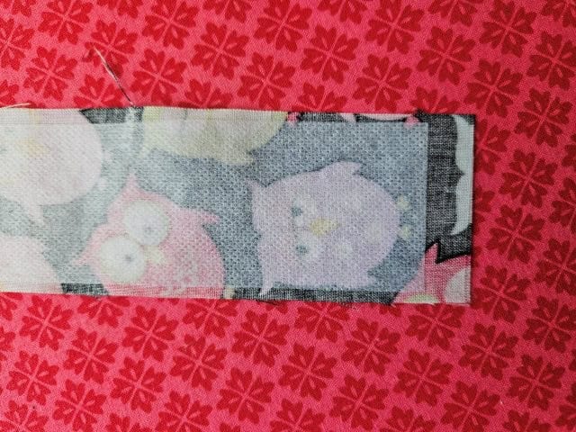 Interfacing on long strap