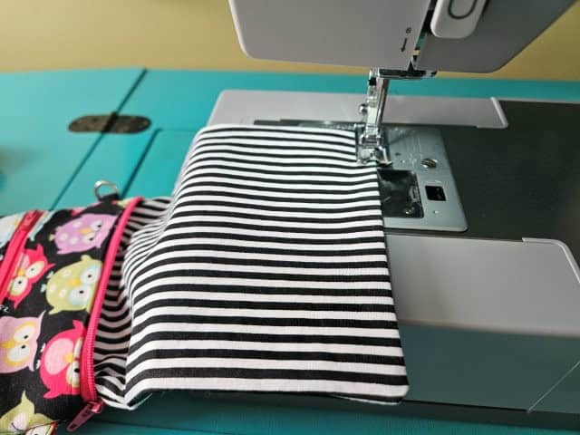 Press and sew the opening closed