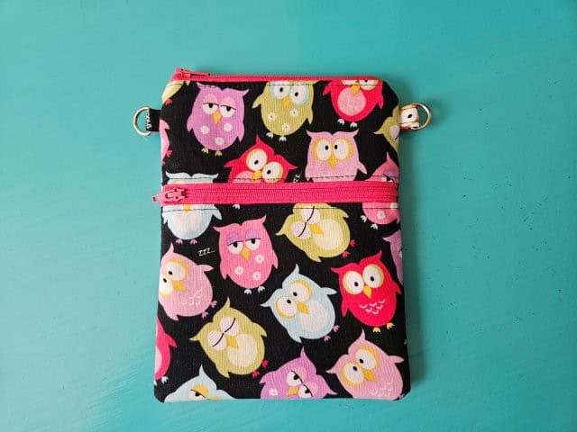 Push the lining inside the outer bag