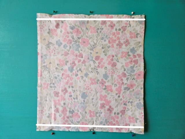 Sew along the top and bottom of the pocket