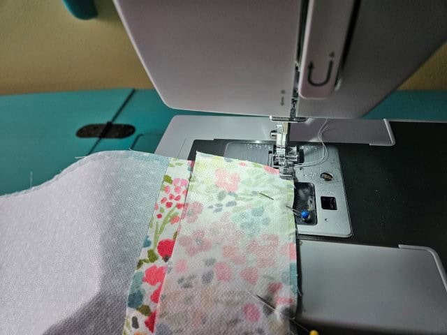 Sew the zipper following the same process